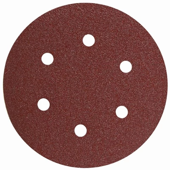 Raider csiszolókorong, tépőzáras, 6 lyukú, 150mm, K220, 10db
