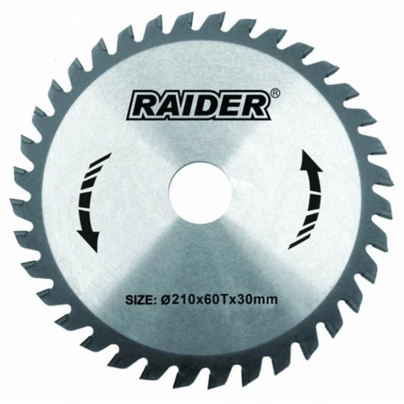 Raider körfűrészlap fához, 210x30mm, 60T