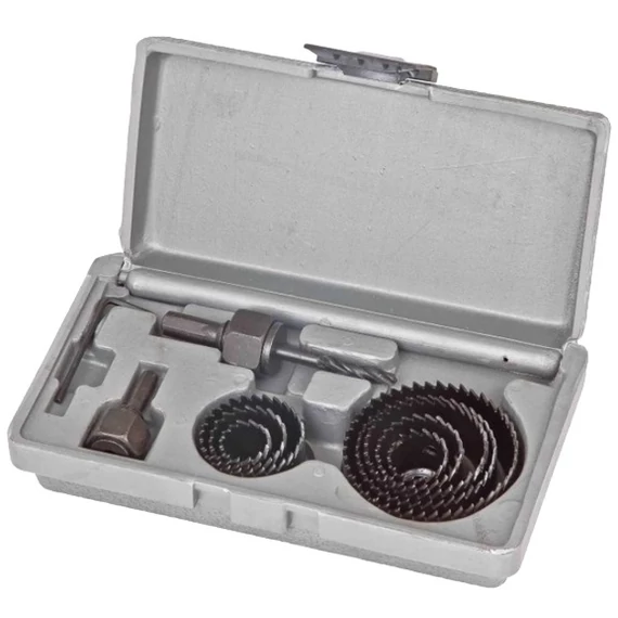 Raider körkivágó készlet adapterrel, 19-64mm, 11db