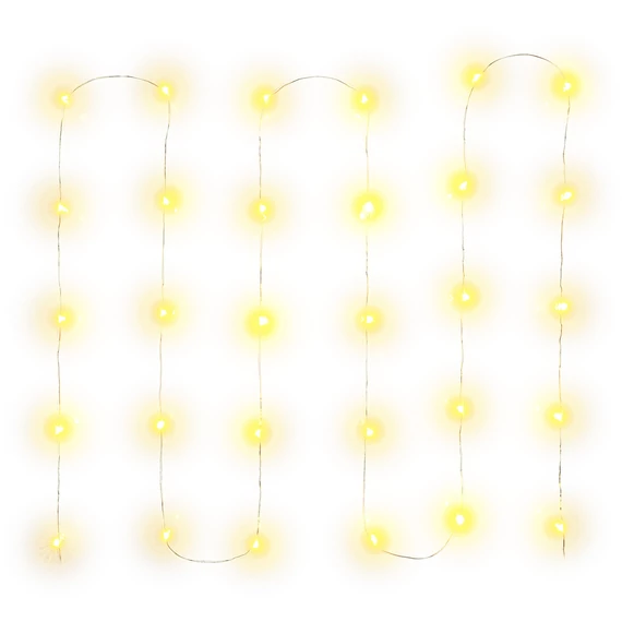 Retlux RXL 259 beltéri fényfüzér, meleg fehér, átlátszó kábel, 30LED, 3m
