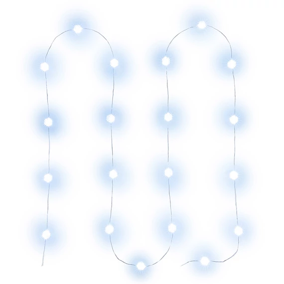 Retlux RXL 273 beltéri hópehely fényfüzér, hideg fehér, átlátszó kábel, 20LED, 2m