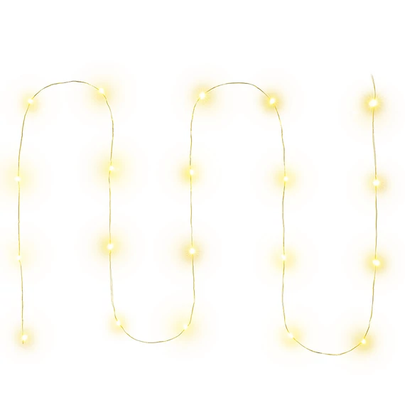 Retlux RXL 274 beltéri fényfüzér, meleg fehér, átlátszó kábel, 20LED, 2m