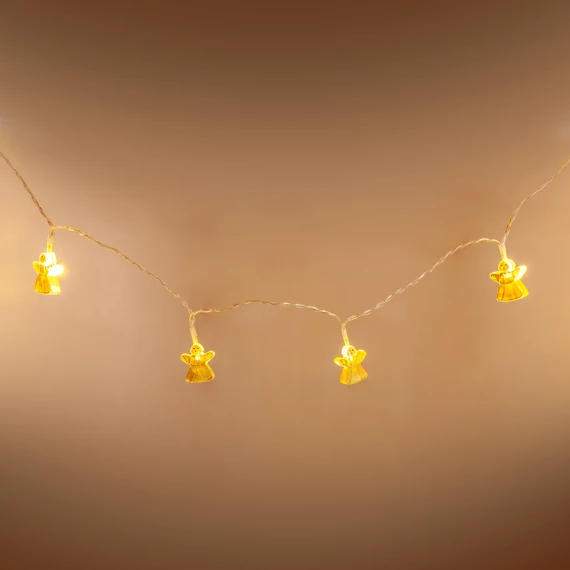 Retlux RXL 324 beltéri fényfüzér, angyal, meleg fehér, 10LED, 1.35m