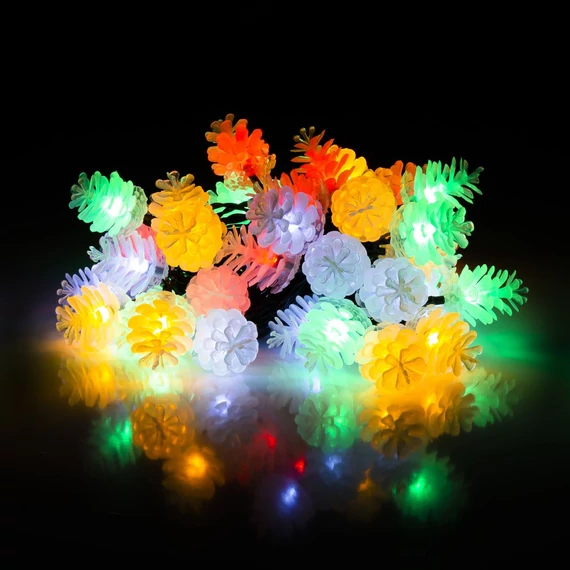 Retlux RXL 370 kültéri-beltéri kúp fényfüzér, színes, 80LED, 20m