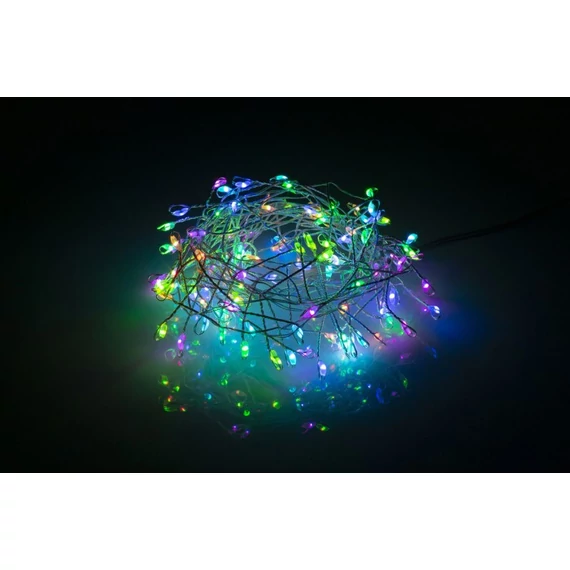 Retlux RXL 379 Smart Wifi fényfüzér, színes, fekete kábel, 120LED, 3m