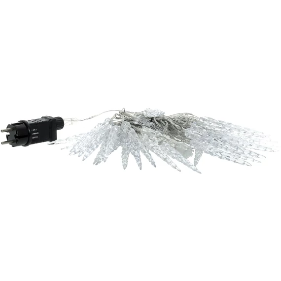 Retlux RXL 447 karácsonyi jégcsap füzér, bel- és kültéri, meleg fehér, 40LED, 4m