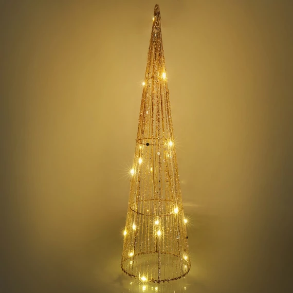 Retlux RXL 329 beltéri piramis dekor, meleg fehér, 15LED, 50cm