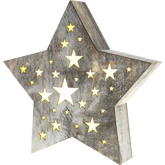 Retlux RXL 349 fa csillag dísz, meleg fehér, 340x66x230mm