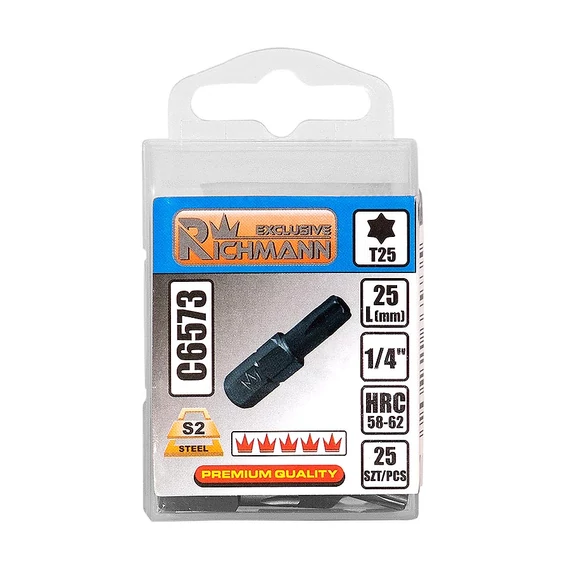 Richmann bit T-30, Imbusz,1/4&quot;, 25mm