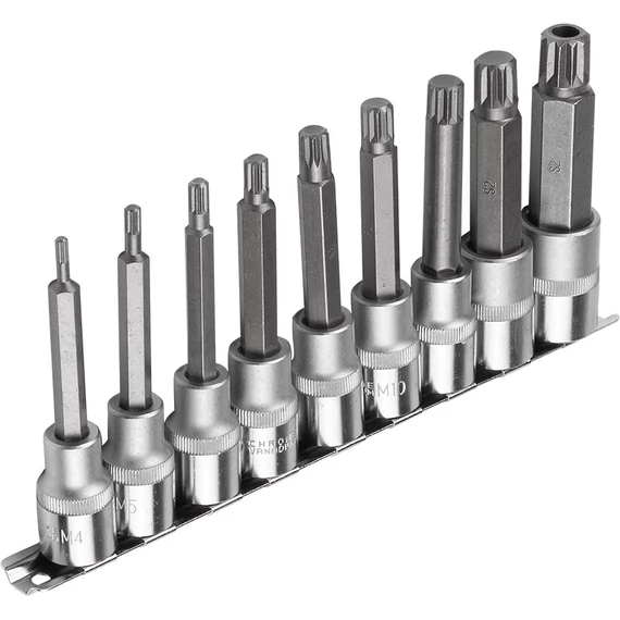 Richmann Behajtó készlet, Spline, M4-M16, 1/2&quot;, 10db-os