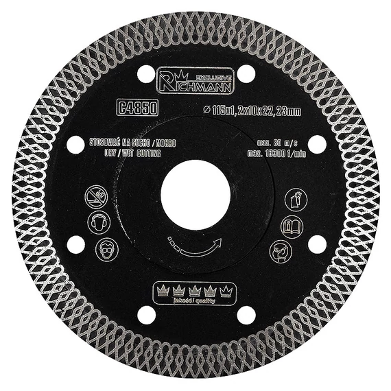 Richmann gyémántkorong csempéhez, 115mm 