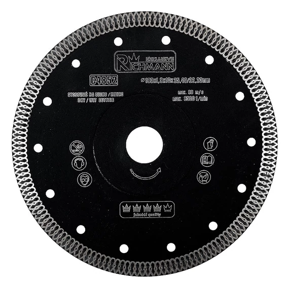 Richmann Gyémantvágó korong, csempe, 180x25.4x22/23mm