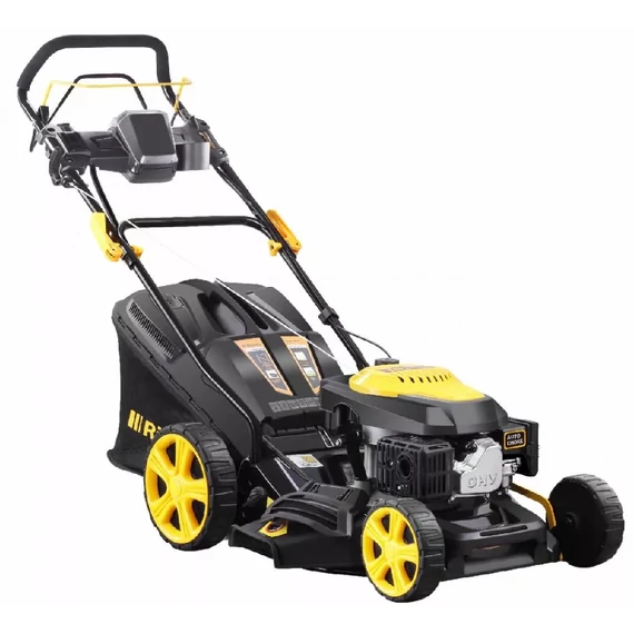 Riwall RPM 4735 E benzines fűnyíró, önjáró, e-indítás, 2.6kW, 46cm