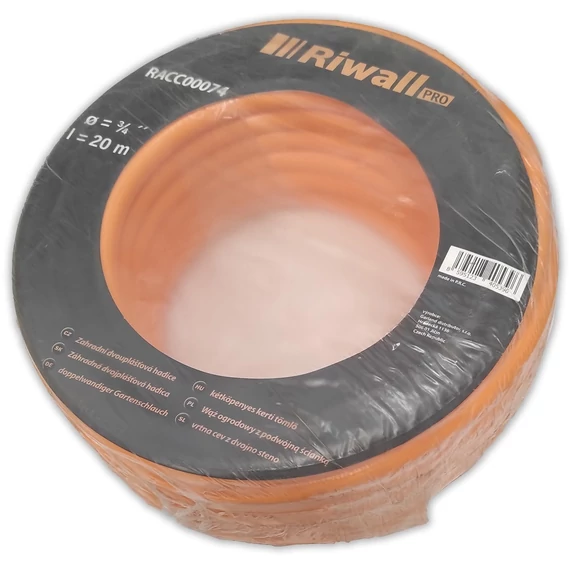 Riwall PRO kerti tömlő, kétrétegű, 20m, 3/4”