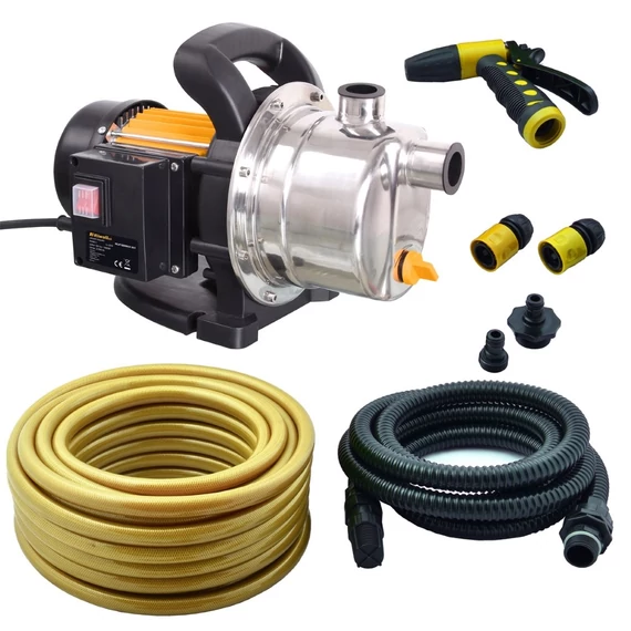 Riwall PRO REJP 1000 Inox set kerti szivattyú, 4.4bar, 1kW