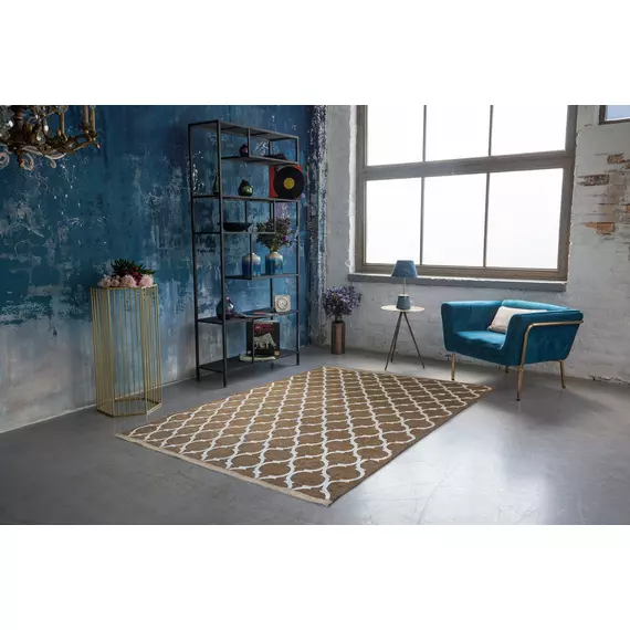 Marrakesh Capuccino marokkói mintás szőnyeg, mogyoróbarna, 160x230cm