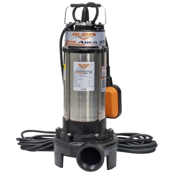 Ruris Aqua 35 búvárszivattyú, 12m, 1.3kW, 230V