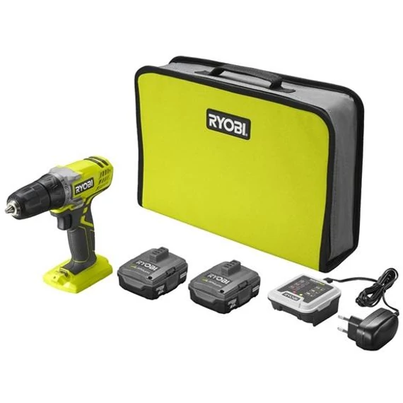 Ryobi R12SD-220S fúrócsavarozó, 25Nm, 10mm, 12V (akkuval és töltővel)