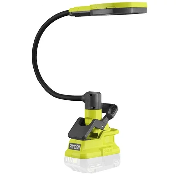 Ryobi RML18 ONE+ csíptethető nagyítós lámpa, 18V (akku és töltő nélkül)