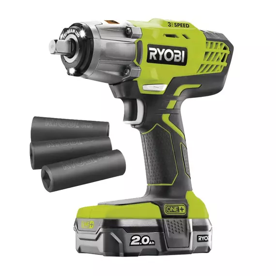 Ryobi R18IW3-120S 18 V három sebességes ütvecsavarozó, 1 x 2,0 Ah akku, töltő