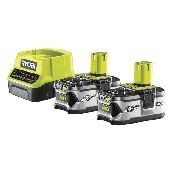 Ryobi RC18120-240 18 V töltő+ 2x4,0 Ah lítium-ion akkumulátor