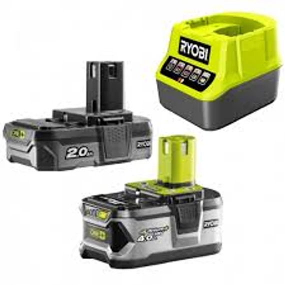 Ryobi RC18120-242 18 V töltő+ 1x4,0 +1 x2,0 Ah lítium-ion akkumulátor