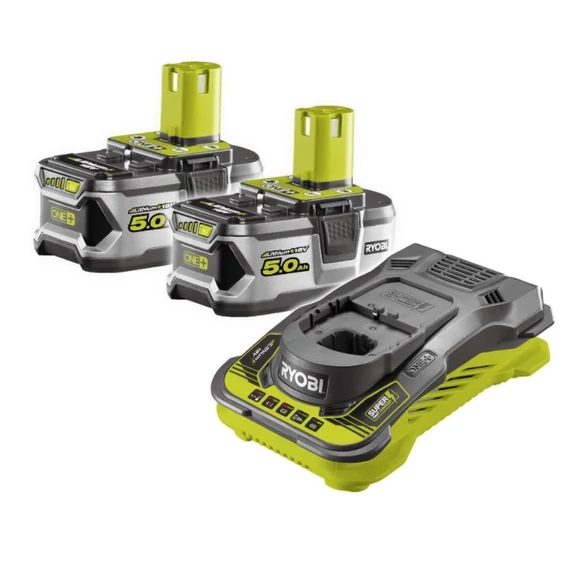 Ryobi RC18150-250 ONE+ akkumulátor és töltő, 18V Li-ion, 2x5.0Ah