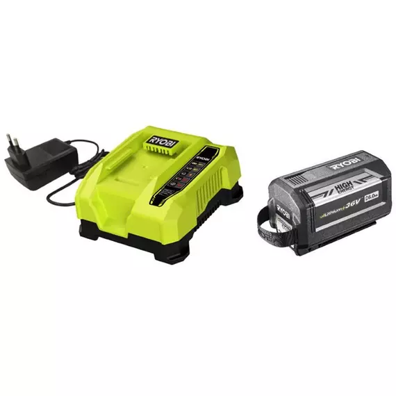 Ryobi RY36BC60A-160 Max Power 6.0Ah akkumulátor és 6.0Ah töltő, 36V