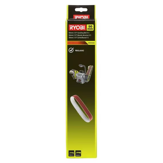 Ryobi BSS50A5 csiszolószalag készlet, 50mm, P80, 5db