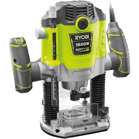 Ryobi RRT1600-K felsőmaró, 0-55mm, 1600W