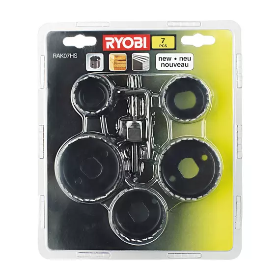 Ryobi RAK07HS lyukfűrész készlet, 32-54mm, 7db