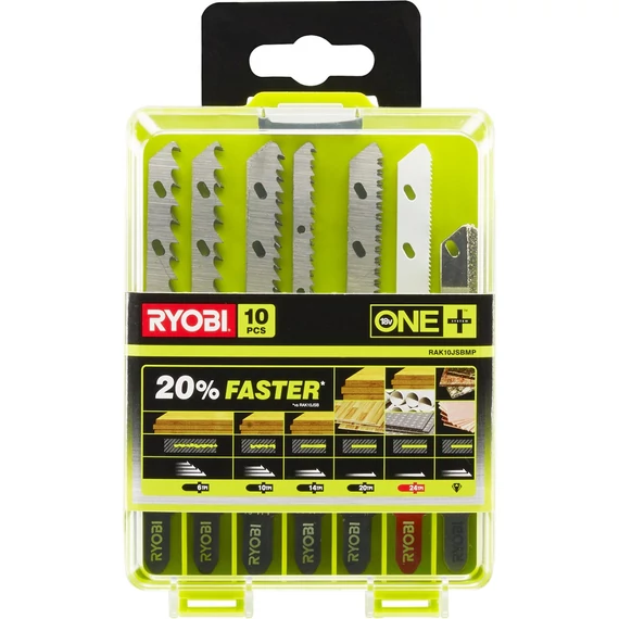 Ryobi RAK10JSBMP dekopírfűrészlap fára, fémre, csempére, 6-24TPI, 10db