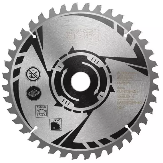 Ryobi RAMSB254 gérvágó fűrészlap fához, 254x30mm, 40T