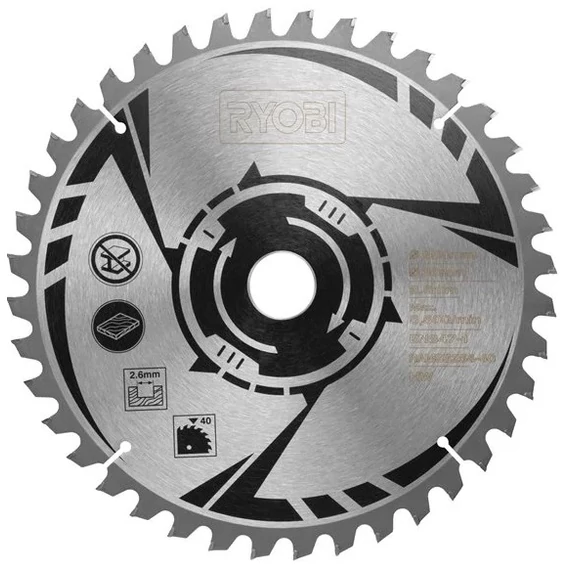 Ryobi RAMSB254 gérvágó fűrészlap fához, 254x30mm, 40T