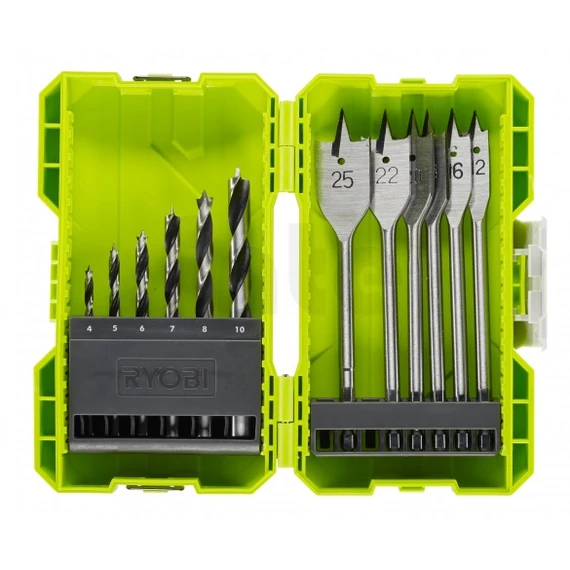 Ryobi RAK12SWD fafúró készlet, 4-25mm, 12db