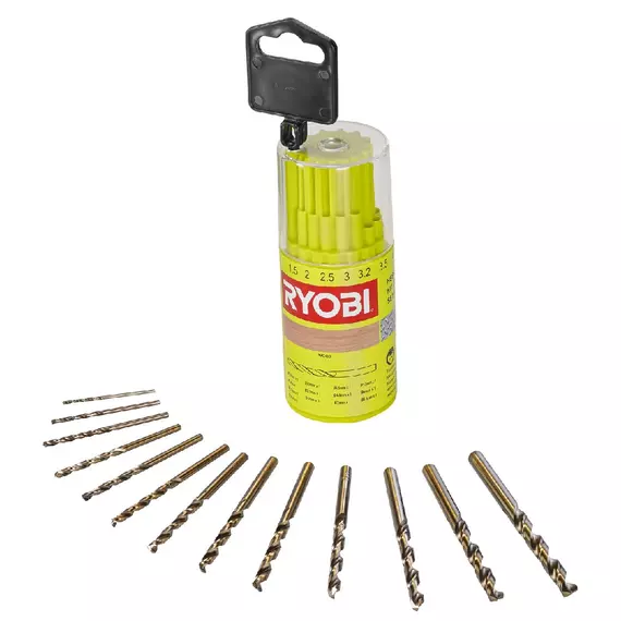 Ryobi RAK13HSS fúrókészlet, HSS, 1.5-6.5mm, 13db