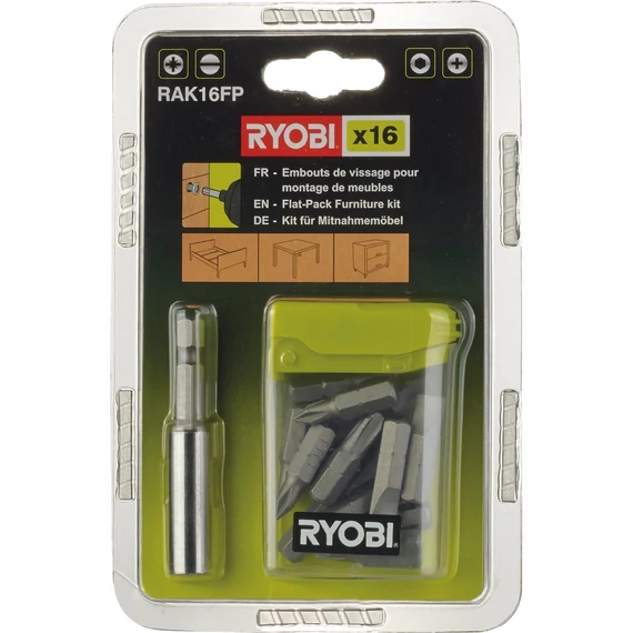 Ryobi RAK16FP csavarozó bitkészlet, 25mm, 16db