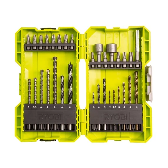 Ryobi RAK32DDMIX vegyes fúró- és bitkészlet, 32db
