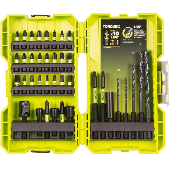 Ryobi RAK38DSDI2 Torque+ vegyes fúró- és bitkészlet, 38db