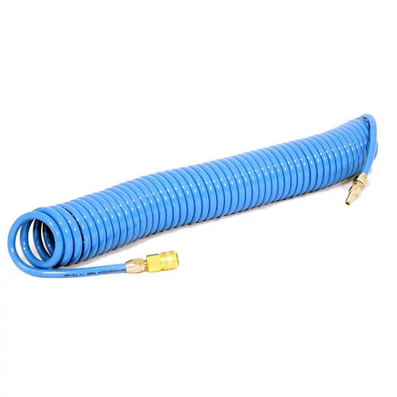 SHPI PU spirális levegőcső, szövetbetétes, Ø8/12mm, 6m hosszú