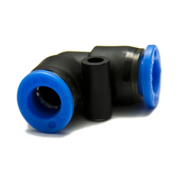 SHPI műanyag-levegőcső összekötő (dugaszolható), 90° könyök, 2x 10 mm