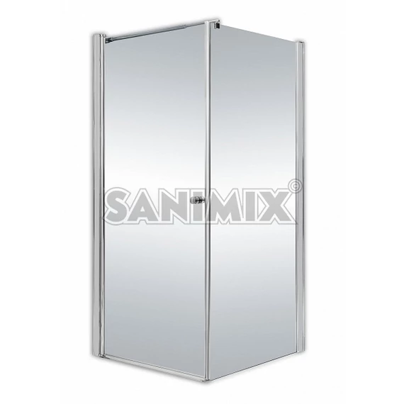 Zuhanykabin víztiszta üveggel tálca nélkül 90x90x190 cm
