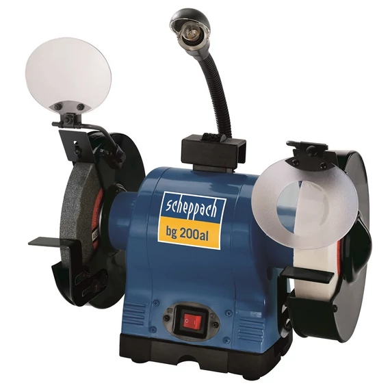 Scheppach BG 200 AL kettős köszörű, 200mm, 550W, 230V