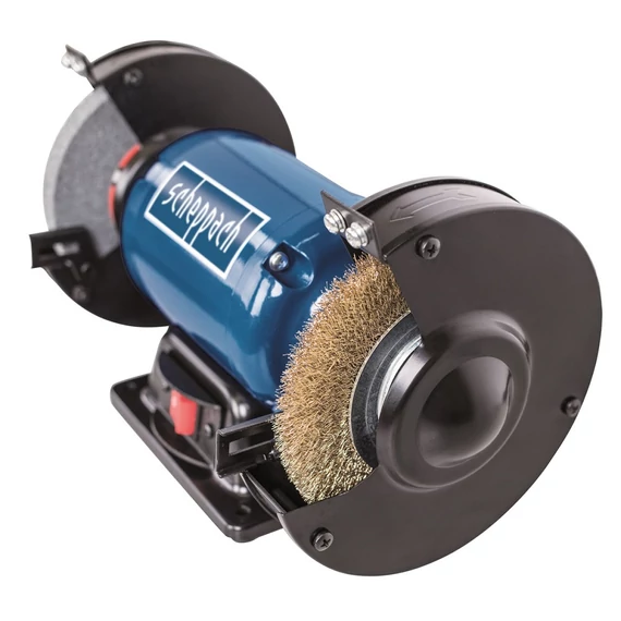  Scheppach SM 150 LB kettős köszörű kefekoronggal, 150mm, 400W, 230V