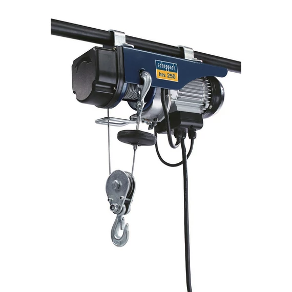 Scheppach HRS 250 csörlő-emelő, elektromos, drótköteles, 250kg, 530W, 230V