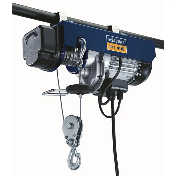 Scheppach HRS 400 csörlő-emelő, elektromos, drótköteles, 400kg, 780W, 230V