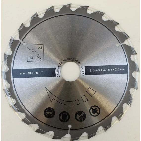 Scheppach TCT körfűrészlap a HM 80 L és HS 80 fűrészgépekhez, 24 fog, 210x30mm
