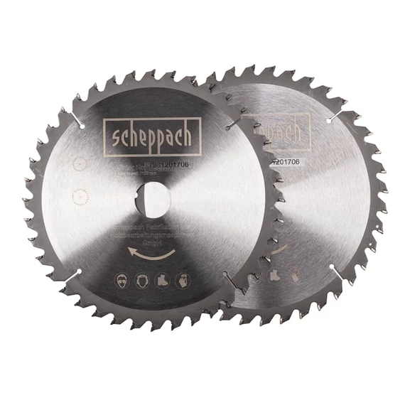 Scheppach fűrészlap csomag HM90MP-hez, 40fog, 216x30x2.8/1.6mm, 2db-os
