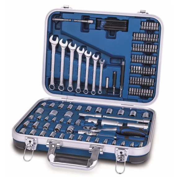 Scheppach TB 170 szerszámos koffer szerszámokkal, 135 db-os