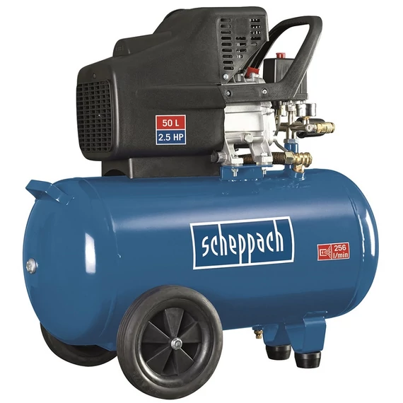 Scheppach HC 51 kompresszor, olajkenésű, 50L, 10bar, 1.8kW, 230V